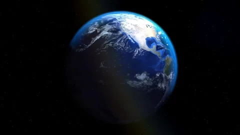 Rotating 3D Earth Loop Animation Spinning Globe Planet Earth Background Vid.. Stock Footage 340644693