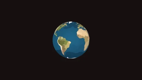 Rotating 3D Earth model animation. Globe... | Stock Video | Pond5
