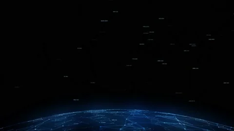 Rotating 3d globe cyberspace background Vídeos de archivo 232300647