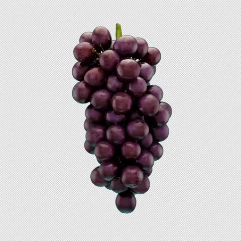 Rotating 3D Grapes- Seamless Endless Loop in 4K Stock Footage 304545897