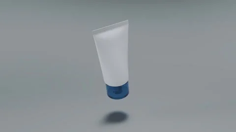Rotating 3D model of plastic tube. Isolated. 3D rendering. Stock Footage 294781209