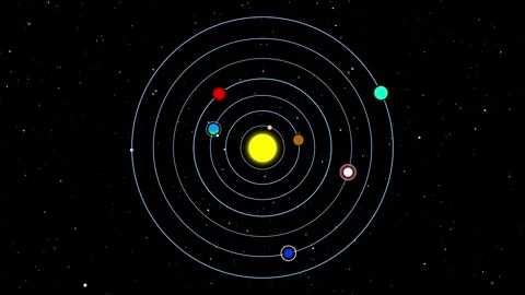 Rotating 3D Realistic Planets in a Vast Universe with Glowing Galaxy Arms a.. 動画素材 313761121