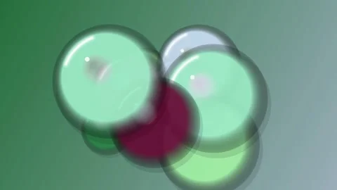 Rotating 3D Rendered Colored Spheres Animation. Stock Footage 330131550