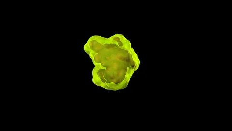 Rotating, 3D simulation of microbe / microorganism growth Stock Footage 86886247
