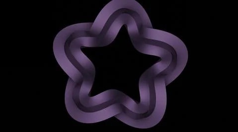 Rotating 3d star with illusion effect. Design. 3D star shape with rotating lines Stock Illustration