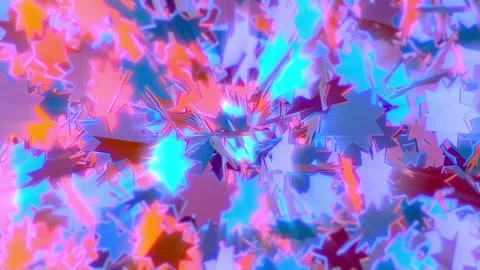 Rotating 3D Stars Background. Video stock 296477417