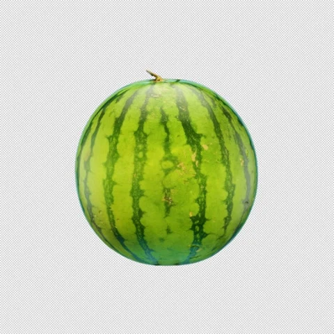 Rotating 3D Watermelon - Seamless Endless Loop in 4K Stock Footage 304240454