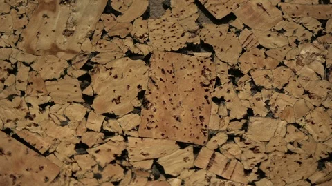 Rotating abstract cork board background Stock Footage 95055445