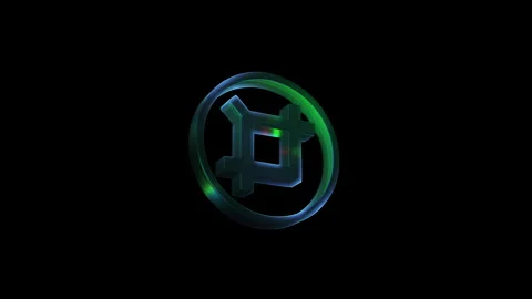 Rotating abstract crop tool symbol animation Video stock 329686441