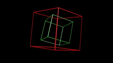 Rotating abstract shapes displaying complex geometric patterns Stock Footage 320390519