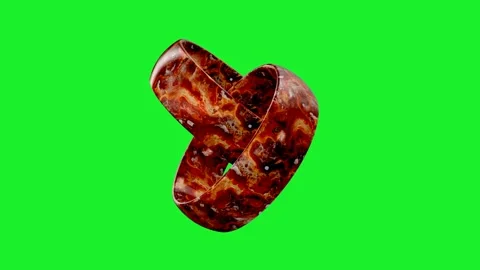 Rotating abstract wedding rings Stock Footage 318294642