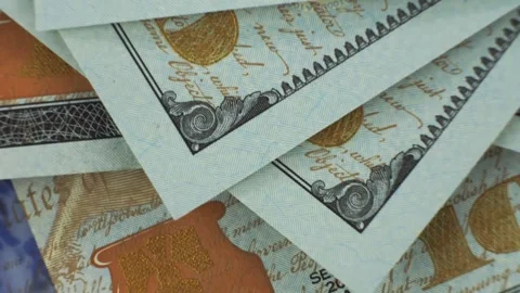 Rotating American 100 dollars close-up. Stock Footage 270789711