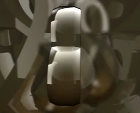 Rotating Ampersand &amp; Background Loop Stock Footage 8945335