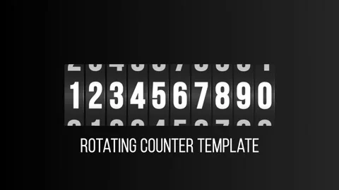 Rotating Analogue Counter Stock After Effects