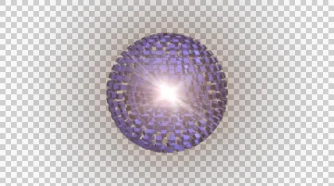 Rotating and changing the shape of a blue ball created 3D elements Stock Footage 51374835