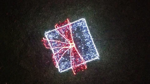 Rotating and flying out of large real present box. Valentine presents concept. Stock Footage 123416628