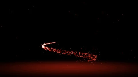 Rotating and glowing particles Stock Footage 113181060