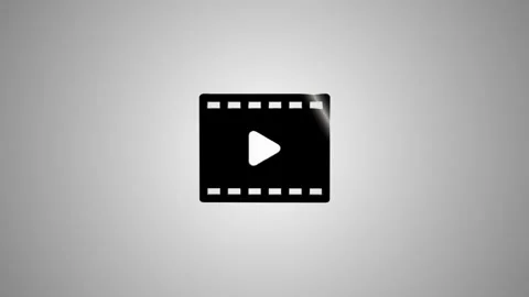 Rotating and scaling three dimensional video icon transforms into two dimen.. Vídeo Stock 346491112