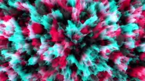 Rotating animated background with abstract textures Stock Footage 316577872