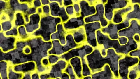 Rotating animated background with glowing curved lines Stock Footage 319436348