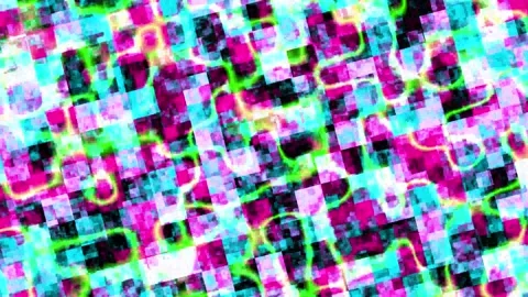 Rotating animated background with glowing curved lines Stock Footage 319436432