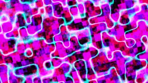 Rotating animated background with glowing curved lines Stock Footage 319436435