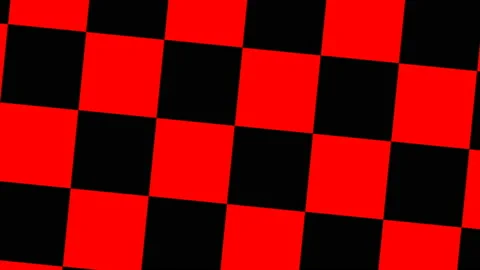 Rotating animation of black and red checkerboard Stock Footage 101843500