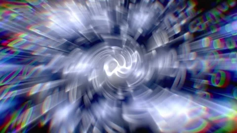 Rotating Animation of Optical Rays 03. 4K Video stock 292870967