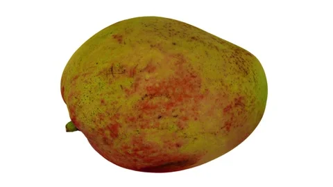 Rotating Apple Mango White Background (Looping) Stock Footage 148595879
