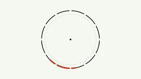 Rotating Arc Animation for Loading Indicator and Data Visualization 库存影片 333079135
