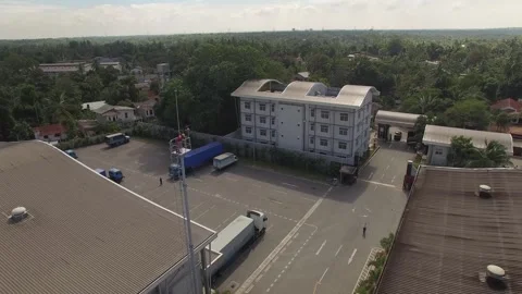 Rotating around the Man on the Tower Stock-Footage 288234834