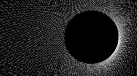 Rotating around mesh diamonds. Alpha channel. Stock Footage 24833486