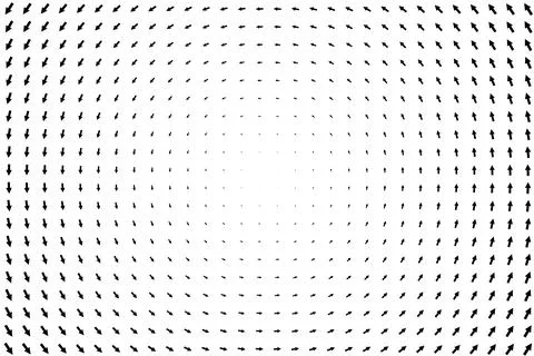 Rotating Arrow Grid Optical Illusion Pattern Stock Illustration