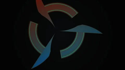 Rotating Arrows Graphic Design Element. Stock Footage 335115595