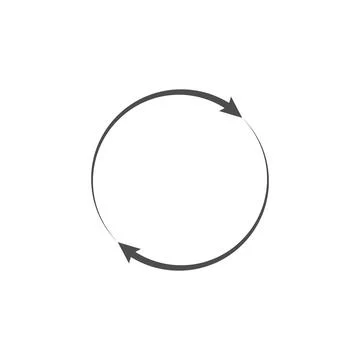 Rotating arrows icon Stock Illustration