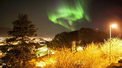 Rotating Aurora Borealis Stock Footage 87782674