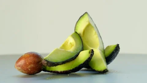 Rotating Avocado On White Background 스톡 동영상 234541453