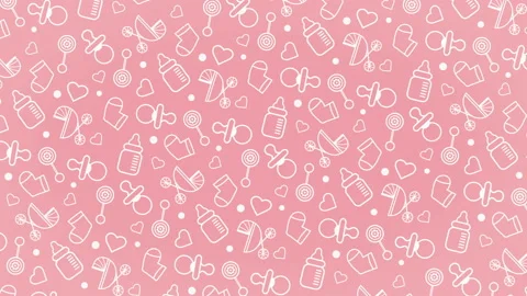 Rotating Baby background pattern Stock Footage 106858744