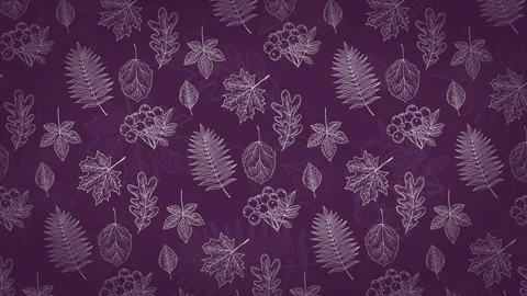 Rotating background with autumn leaves on a seamless loop Stock Footage 248990767
