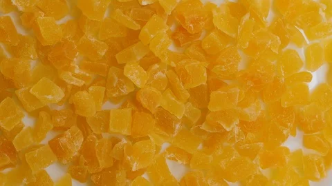 Rotating background of сandied fruit Stock Footage 105283602