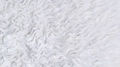 Rotating background of soft white fur top view Stock Footage 167280374