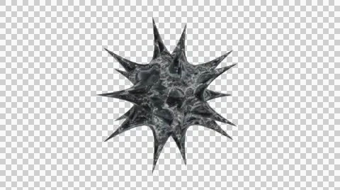 Rotating Bacteria Virus Stock Footage 44283344