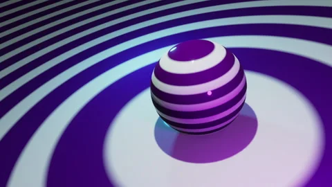A Rotating Ball. Psychedelic Background Видео 231274222