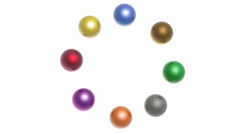 Rotating balls Stock Footage 110186397