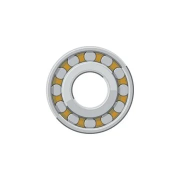 Rotating bearing mechanism with rolling elements Illustrazione stock