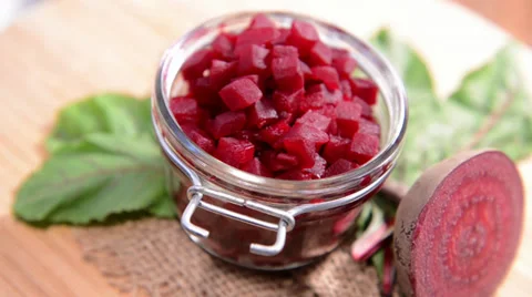 Rotating Beetroot Stock Footage 30926670