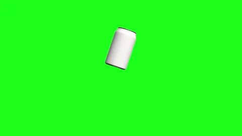 Rotating Beverage Tin - Green Screen Stock Footage 268823726