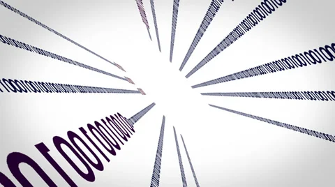 Rotating  binary code Stock Footage 37875537