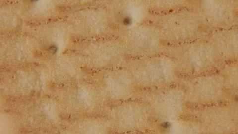 Rotating Biscuit Texture Abstract Food Background. Video stock 334674676