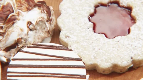 Rotating biscuits Stock Footage 8571161